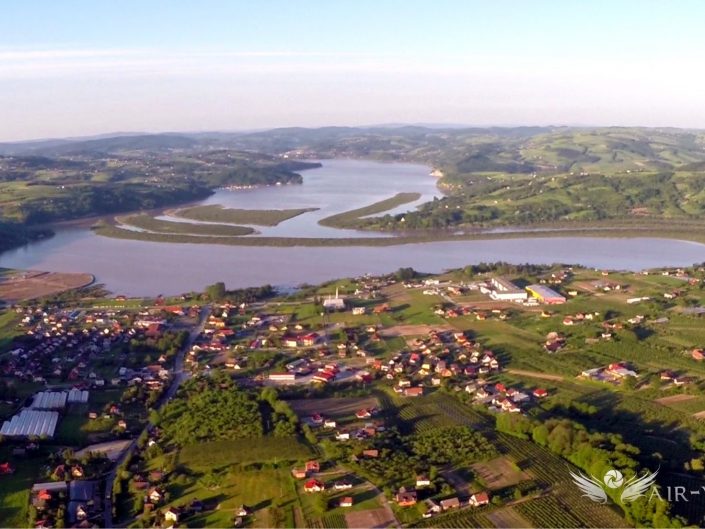 Zdjęcia z Lotu Ptaka – Jezioro Rożnowskie, Czchów, Dunajec 2014 Fala Powodziowa